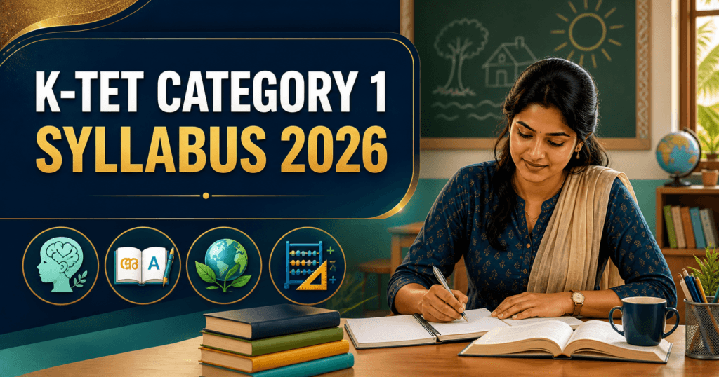 K-TET Category 1 Syllabus 2026 Malayalam guide