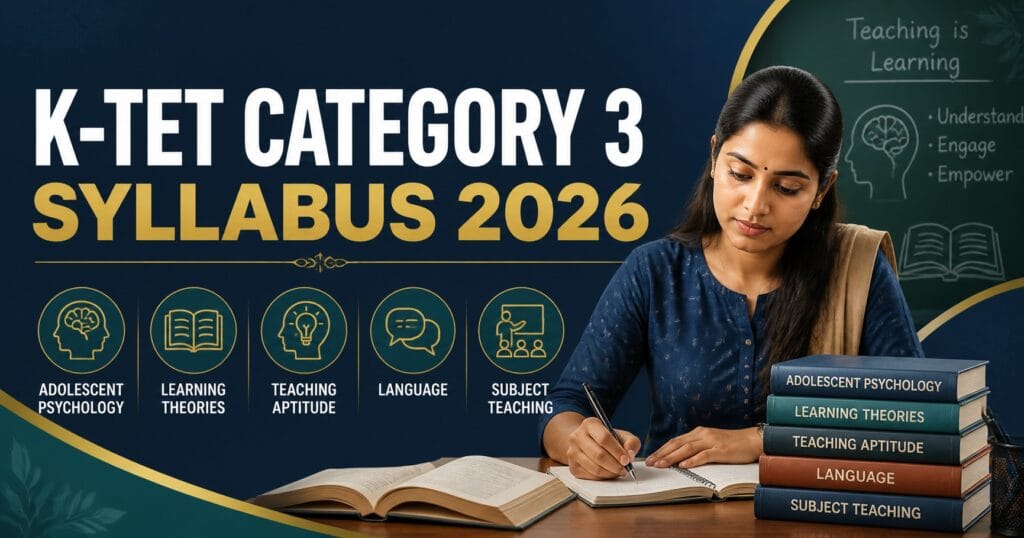 K-TET Category 3 Syllabus 2026 Malayalam guide