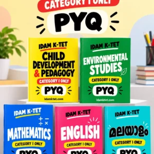 IDAM K-TET Category I five-book PYQ set