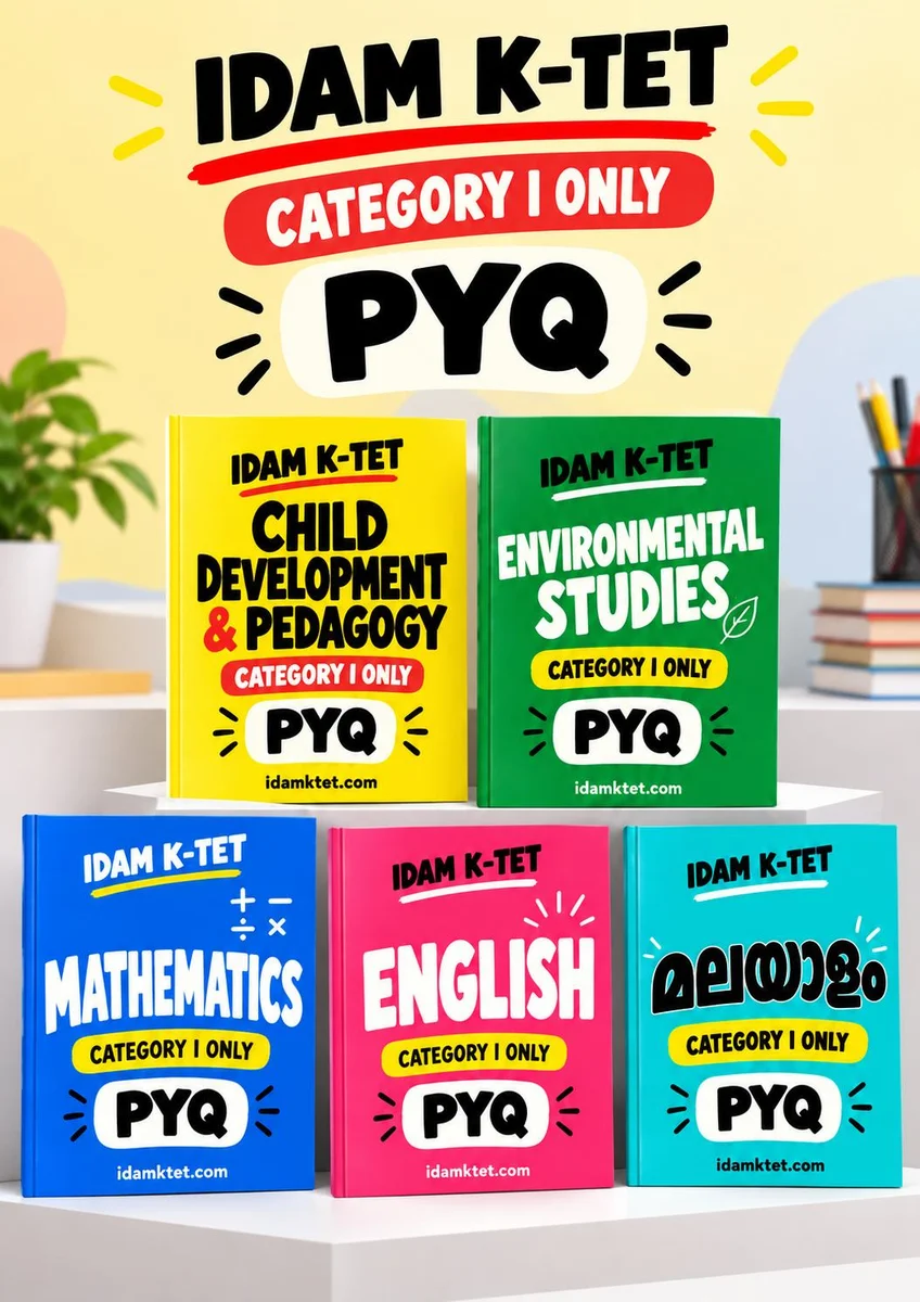 IDAM K-TET Category I five-book PYQ set